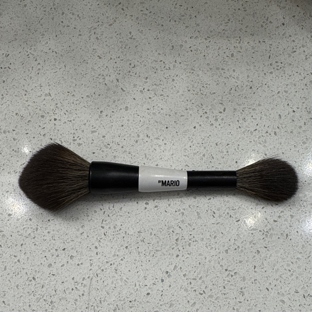 By Mario Double-Ended Powder & Blending Brush - Black